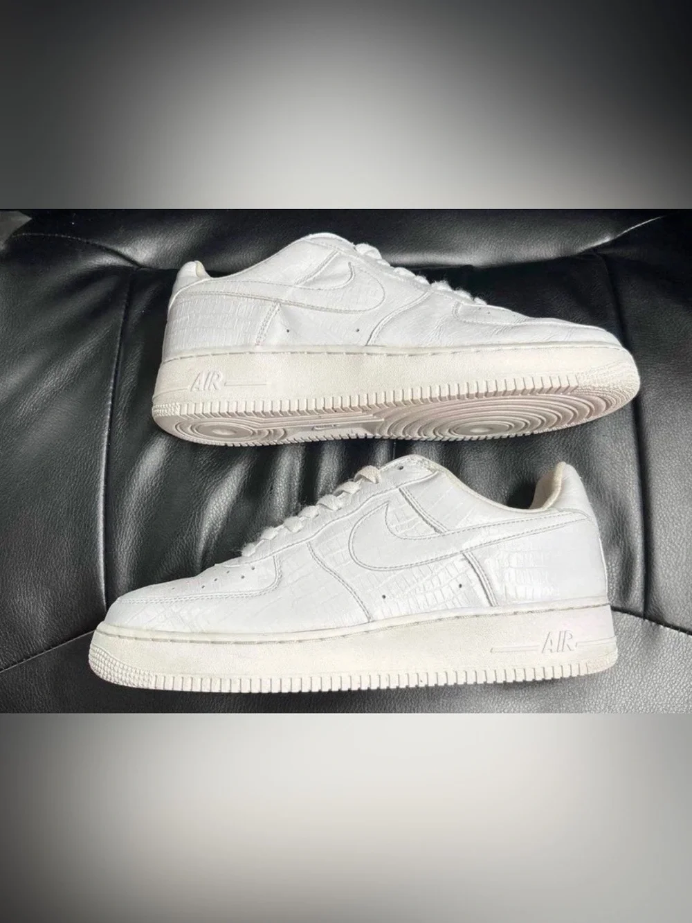 Nike Air Force 1 HTM 2 White Crocodile Rare Only 10M (No Box) 385/1506pairs Made